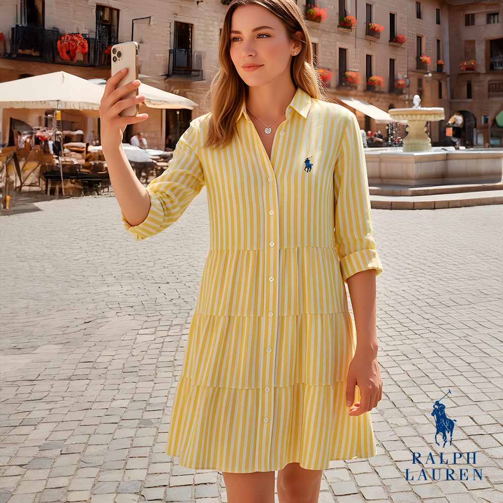 Striped Shirt Dress by Ꮢ&Ꮮ + Free Perfume (100 ml)